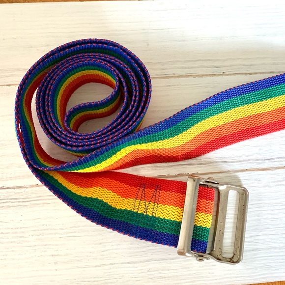 Rainbow Belt Vintage 1970’s 1980’s LBGTQ Pride Wear - Picture 1 of 6